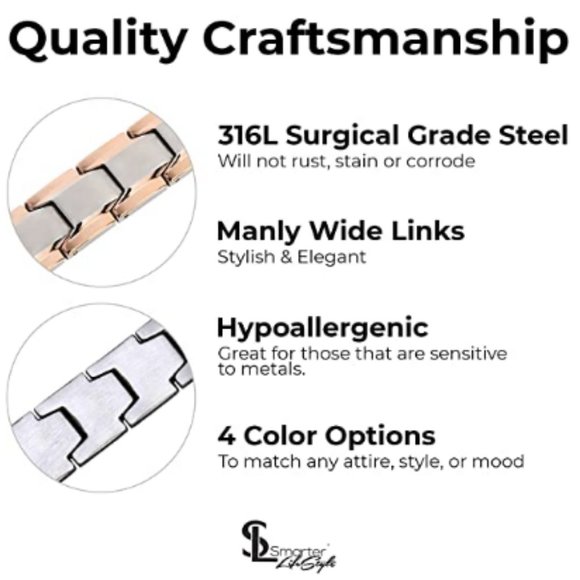 Elegant Surgical Grade Steel Bracelet